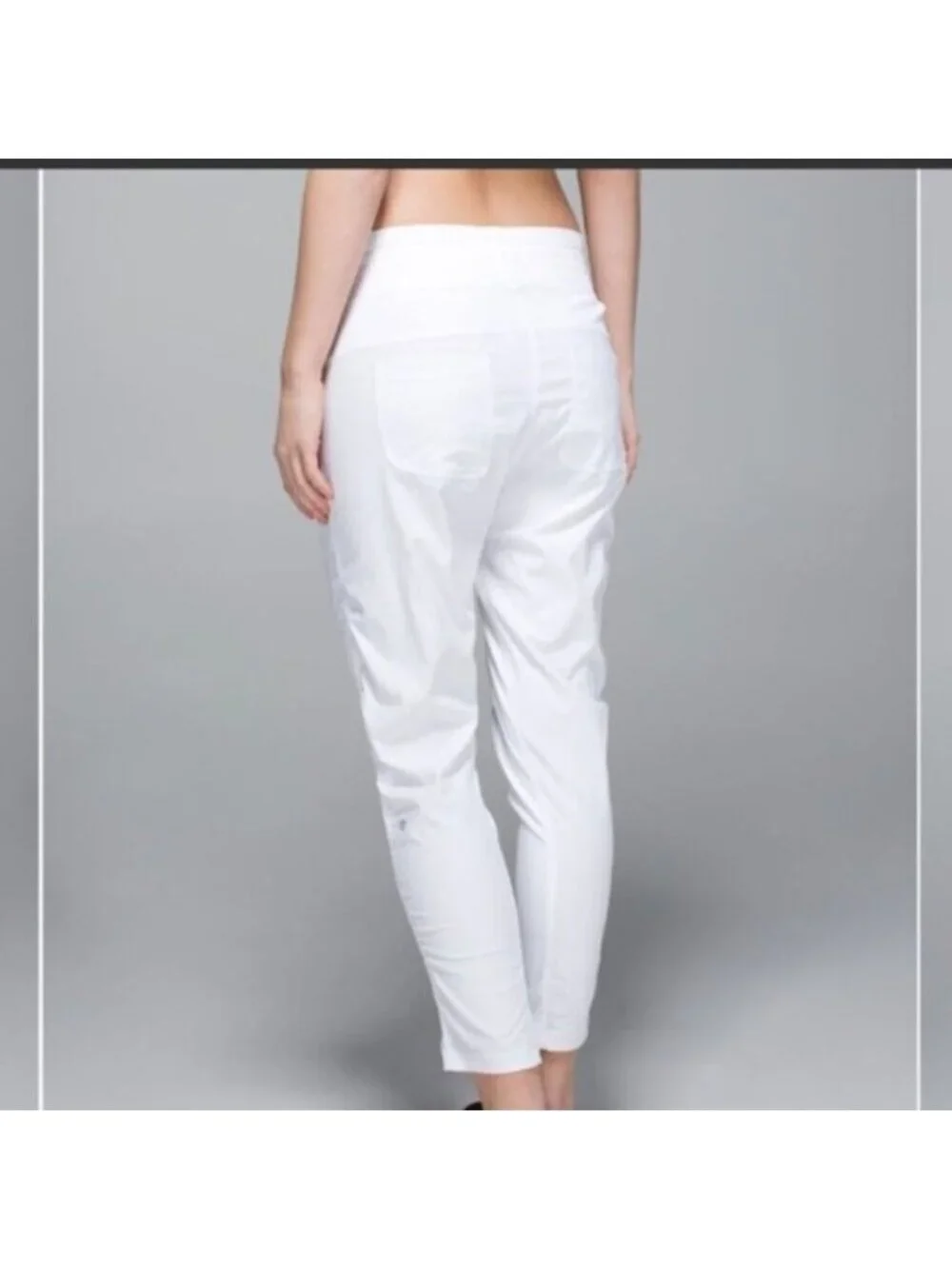 Lululemon Street To Studio Pant II White like new
